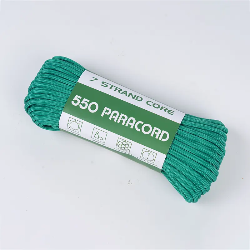 7 Telli Çekirdek 4mm Katı Yeşil 550 Polyester Paracord