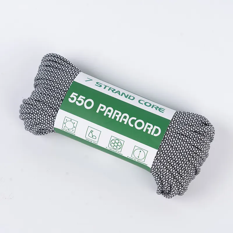 7 Telli Çekirdek 4mm Beyaz Elmas 550 Polyester Paracord